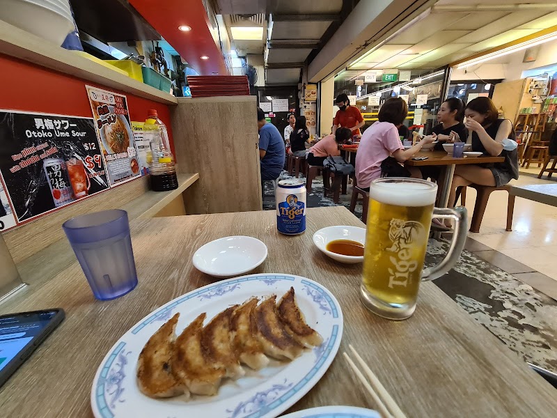 Gyoza No Ohsho pan-fried gyoza golden crispy at Cuppage Plaza