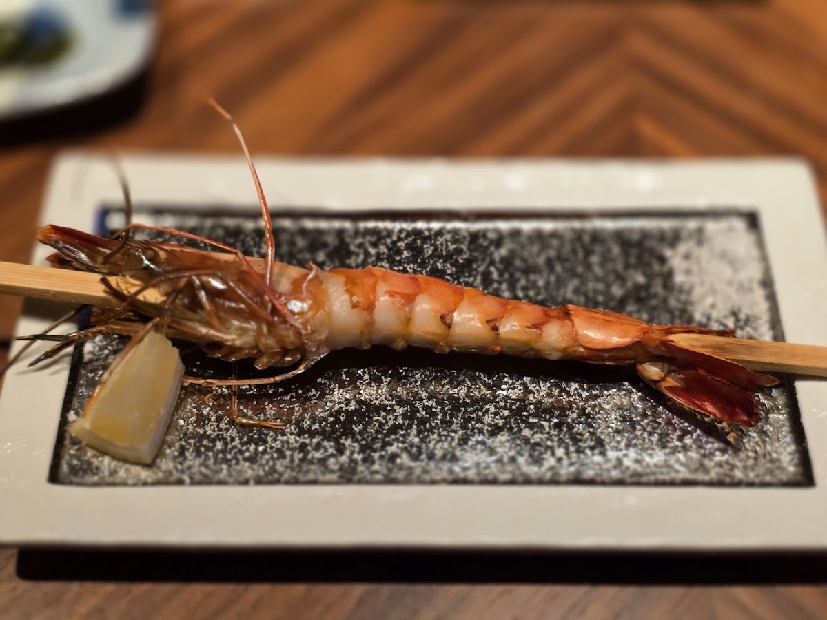 KA-MON irori grilled jumbo tiger prawn