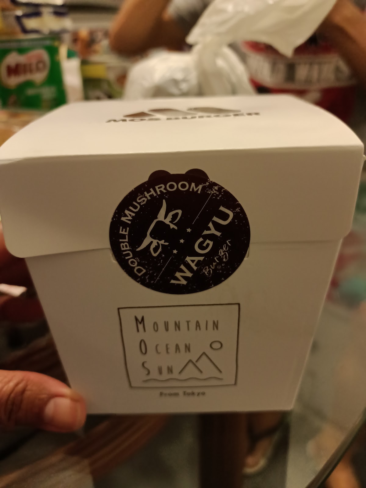 MOS Burger teriyaki chicken set