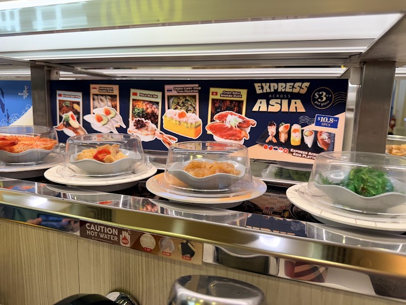 Sushi Express restaurant interior conveyor belt