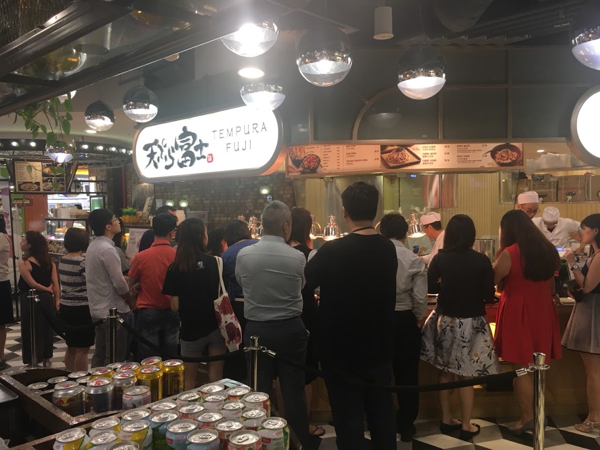 Tempura Fuji cold soba with assorted tempura