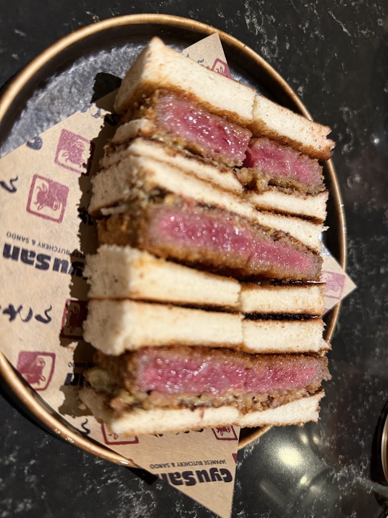 Wagyu tartare cone with uni