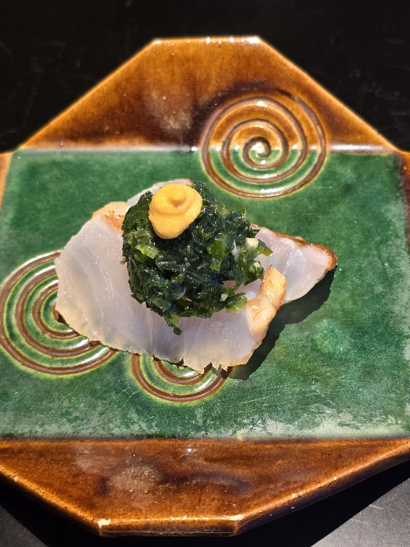 Sakizuke uni kegani crab appetiser